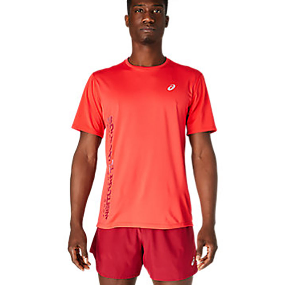 Tricou bărbătesc Asics SMSB RUN SS TOP 2XL Rosu photo 1