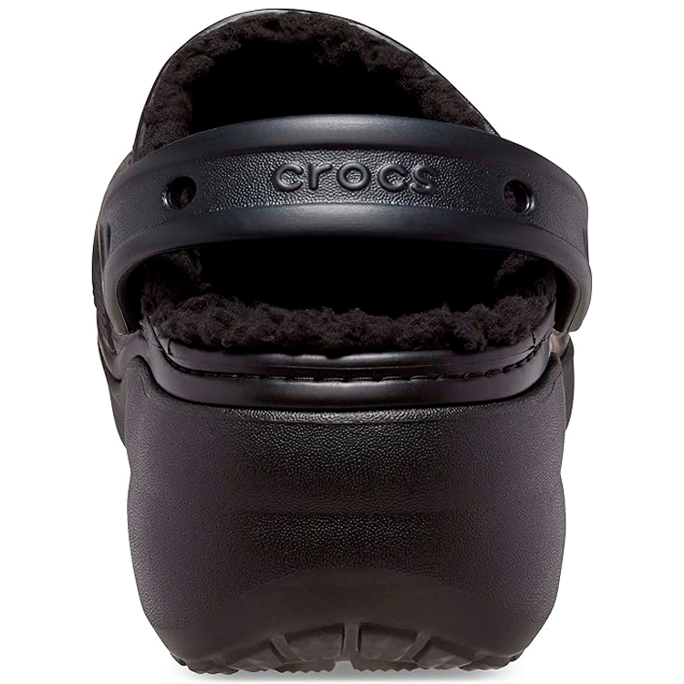 Slapi Crocs Classic Platform Lined Clog W pt Femei / 34-35 / Negru photo 4