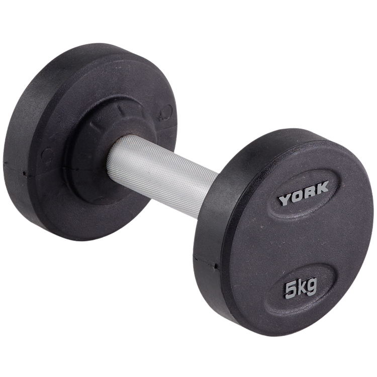 Гантель 5 кг YORK Pro-Style Rubber Dumbbell photo 1