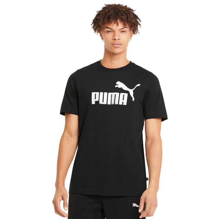 Tricou bărbătesc Puma ESS Logo Tee S Negru photo 2