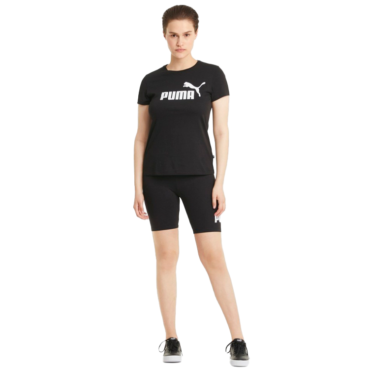 Футболка Puma ESS Logo Tee S Черный Женский photo 3