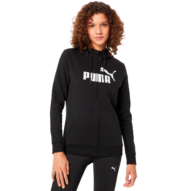Hanorac Puma ESS Logo Full-Zip Hoodie FL XS Negru Femei photo 3