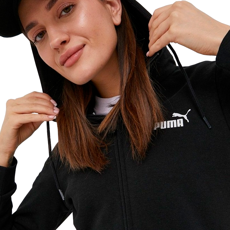 Hanorac Puma ESS Small Logo Full-Zip Hoodie TR XS Negru Femei photo 5