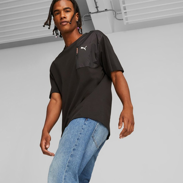 Tricou bărbătesc Puma OPEN ROAD Tee S Negru photo 3