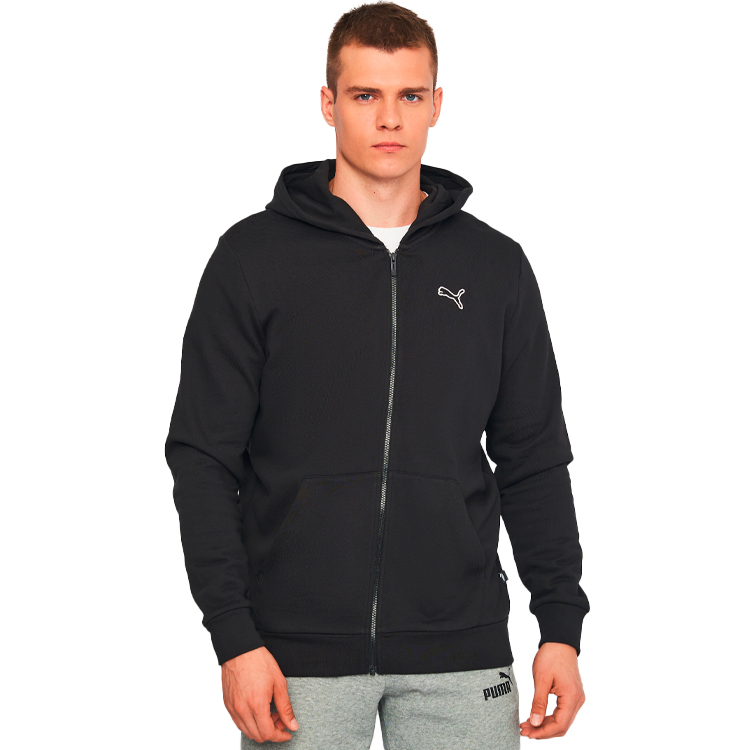 Hanorac pt bărbați Puma BETTER ESSENTIALS Full-Zip Hoodie FL S Negru photo 3