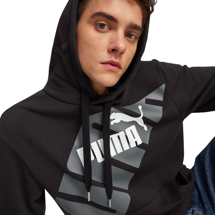 Hanorac pt bărbați Puma POWER Graphic Hoodie TR S Negru photo 3