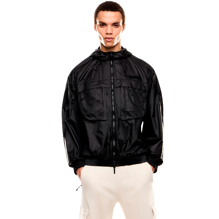 Jachetă EA7 EMPORIO ARMANI TRAIN ATHLETIC MIX M JACKET PA XL Negru pentru bărbați  photo 2
