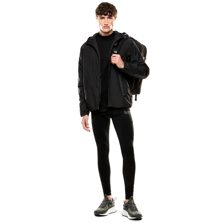 Jachetă EA7 EMPORIO ARMANI FUROR7 M LIGHT PADDED JACKET S Negru pentru bărbați  photo 3