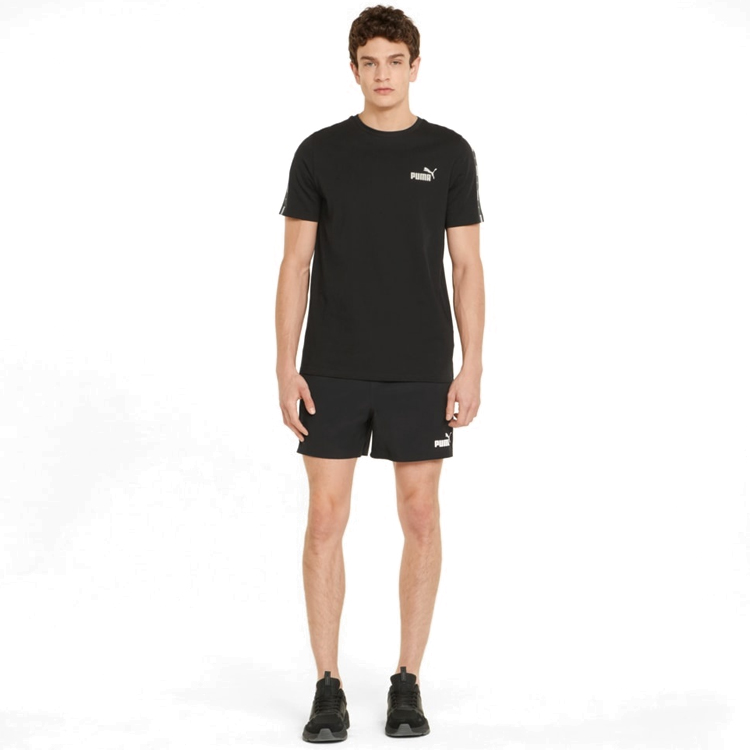 Tricou bărbătesc Puma Tape Tee S Negru photo 4