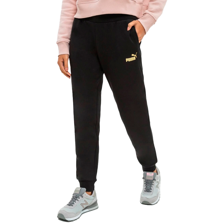 Брюки Puma ESS+ Metallic Pants FL XS Черный Женский photo 3