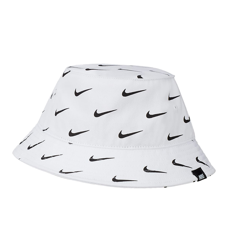 Chepiu Nike NAN SWOOSH PRINT BUCKET HAT 4-7 Alb photo 1 Chepiu Nike NAN SWOOSH PRINT BUCKET HAT 4-7 Alb photo 1