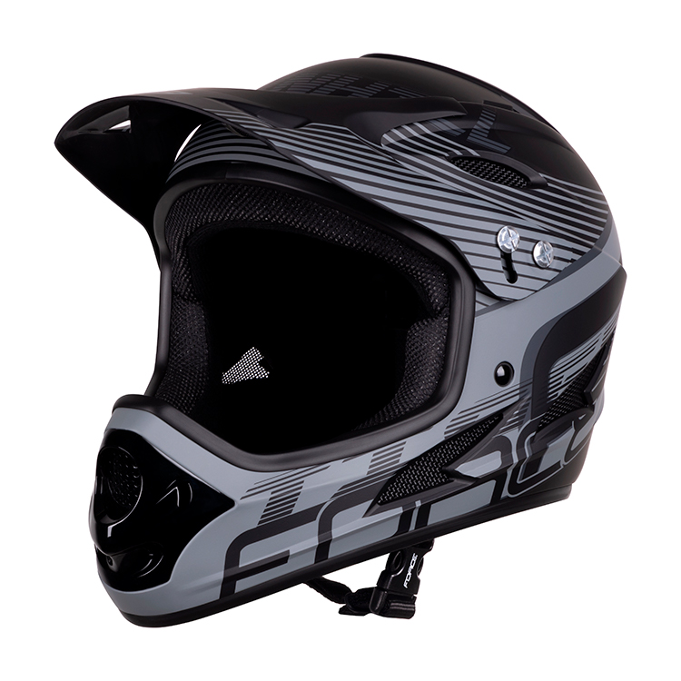 Casca de bicicleta Force TIGER downhill Negru 902101 photo 1 Casca de bicicleta Force TIGER downhill Negru 902101 photo 1