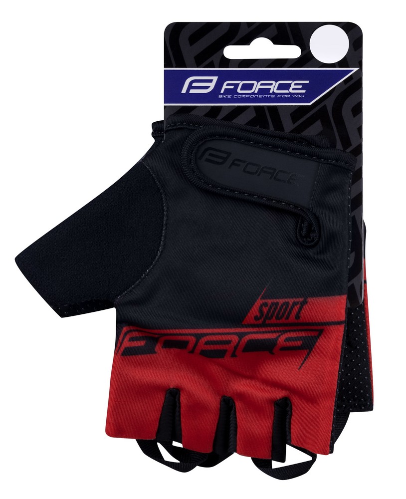 Manusi pentru bicicleta Force Sport Negru-rosu 9055601 photo 2