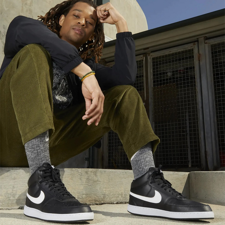 Кроссовки Nike COURT VISION MID NN / Мужской / 44 / Черный photo 5