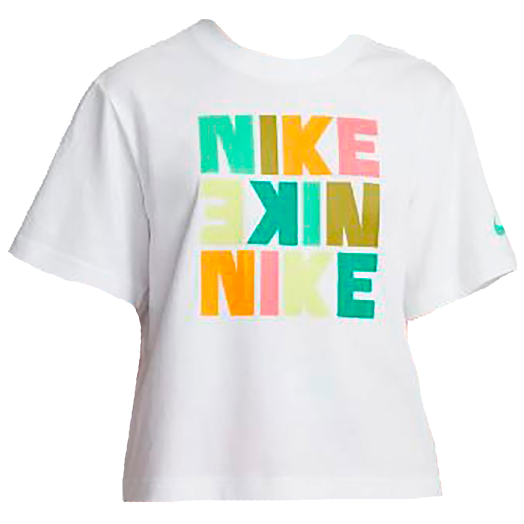 Tricou Nike G NSW TEE BOXY PRINT / Femei / L / Alb photo 1