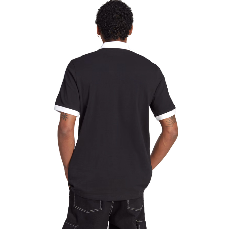 Мужские Поло Adidas 3-STRIPE POLO S Черный photo 4