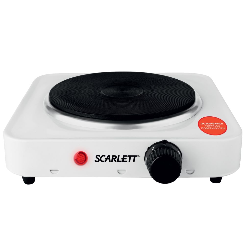 Плита настольная электрическая Scarlett SCHP700S01, 1 конфорок, 1000 Вт, Белый photo Плита настольная электрическая Scarlett SCHP700S01, 1 конфорок, 1000 Вт, Белый photo