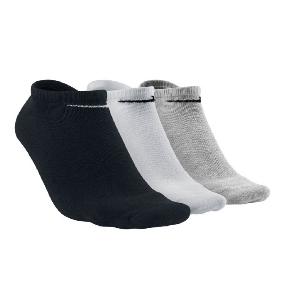 Sosete Unisex Nike U NK LTWT NS 3PR-VALUE L Alb-negru-gri photo 2