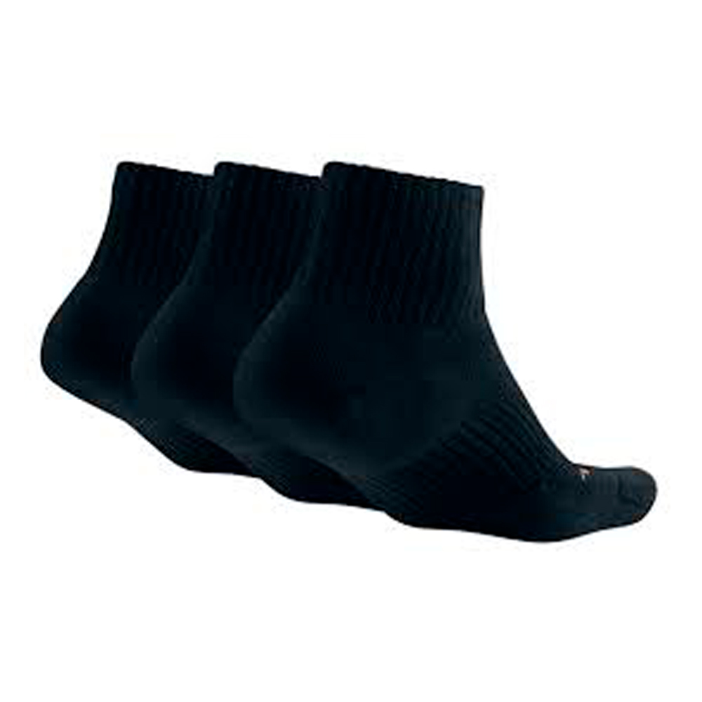 Sosete Unisex Nike 3PPK DRI-FIT CUSHION QUARTER S Negru photo 2