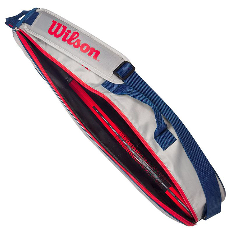 Сумка теннисная Wilson Junior 3 PACK GREY WR8023901001 Красный/Серый photo 3