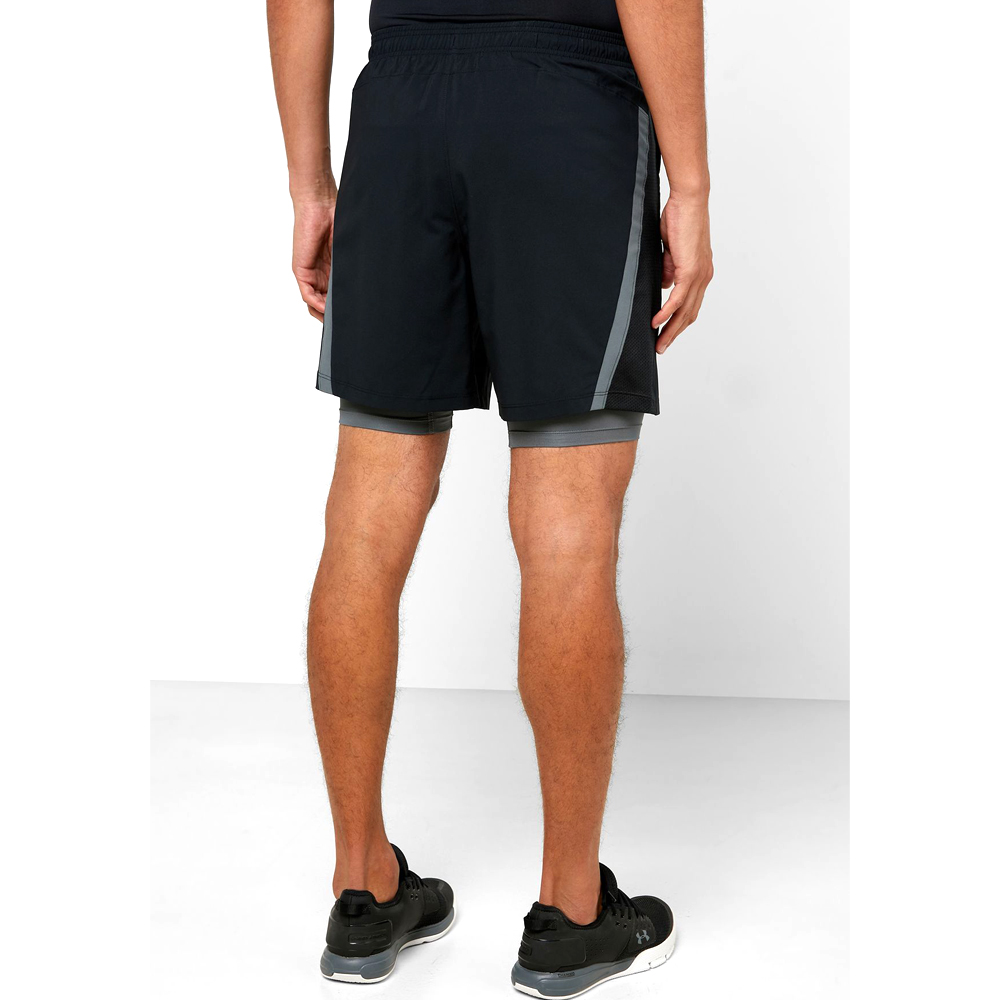 Sorti de bărbați Under Armour UA LAUNCH SW 2-IN-1 SHORT LG Negru photo 3