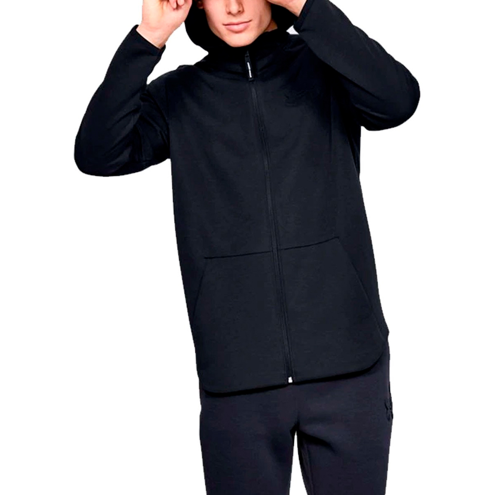 Hanorac pt bărbați Under Armour UNSTOPPABLE MOVE LIGHT FZ SM Negru photo 4