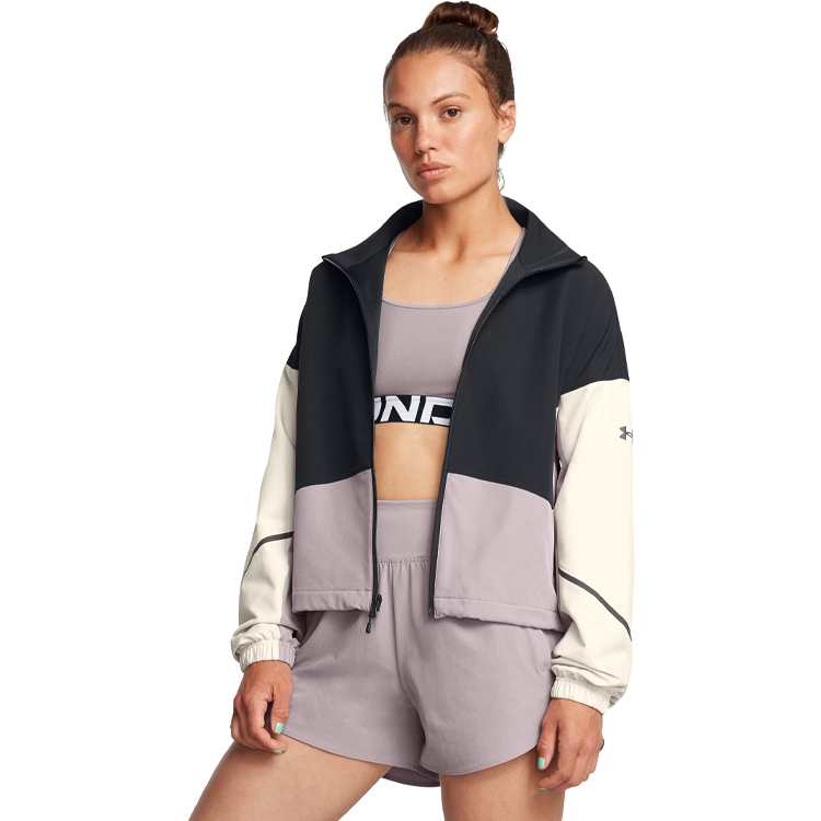 Hanorac Under Armour Unstoppable Jacket XL Negru-bej Femei photo 3