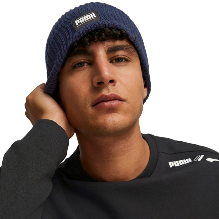 Caciula Puma Ribbed Classic Cuff Beanie One size Albastru photo 2