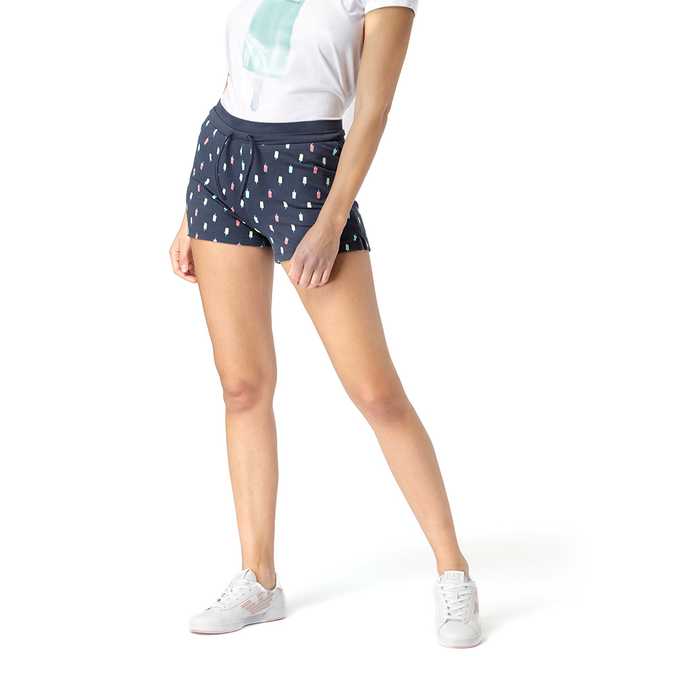 Sorti EA7 EMPORIO ARMANI JERSEY SHORTS L Albastru Femei photo 1