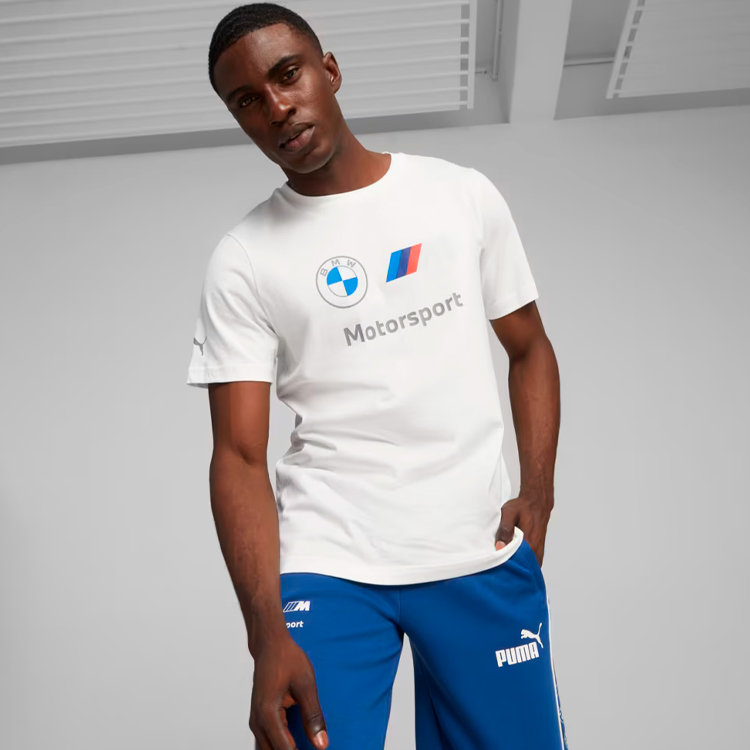 Tricou bărbătesc Puma BMW MMS ESS Logo Tee M Alb photo 4