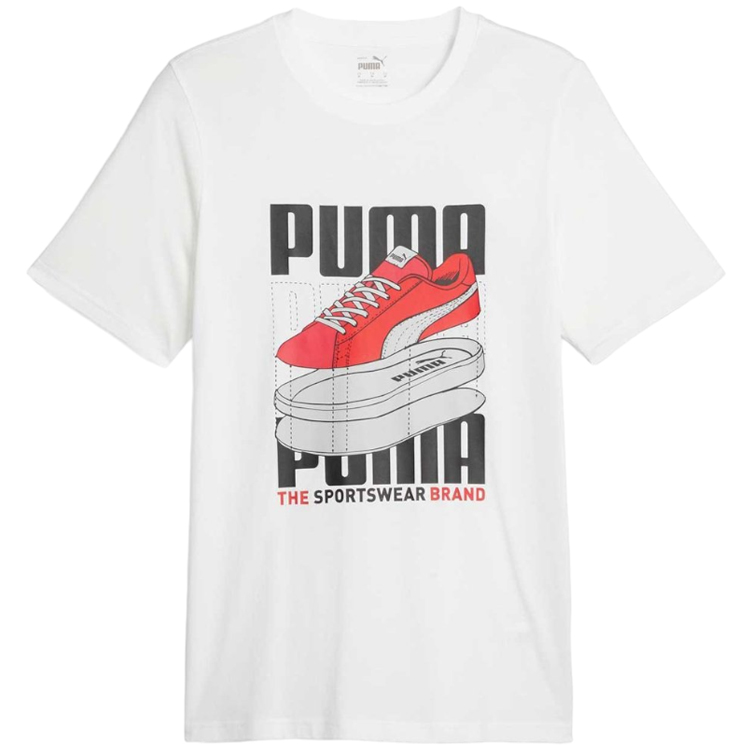 Tricou bărbătesc Puma GRAPHICS Sneaker Tee S Alb photo 1 Tricou bărbătesc Puma GRAPHICS Sneaker Tee S Alb photo 1