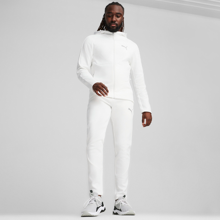 Hanorac pt bărbați Puma EVOSTRIPE Full-Zip Hoodie DK S Alb photo 4