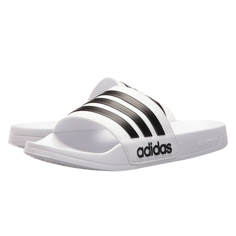 Slapi Adidas ADILETTE SHOWER pt Barbati / 39.5 / Alb-negru photo 2