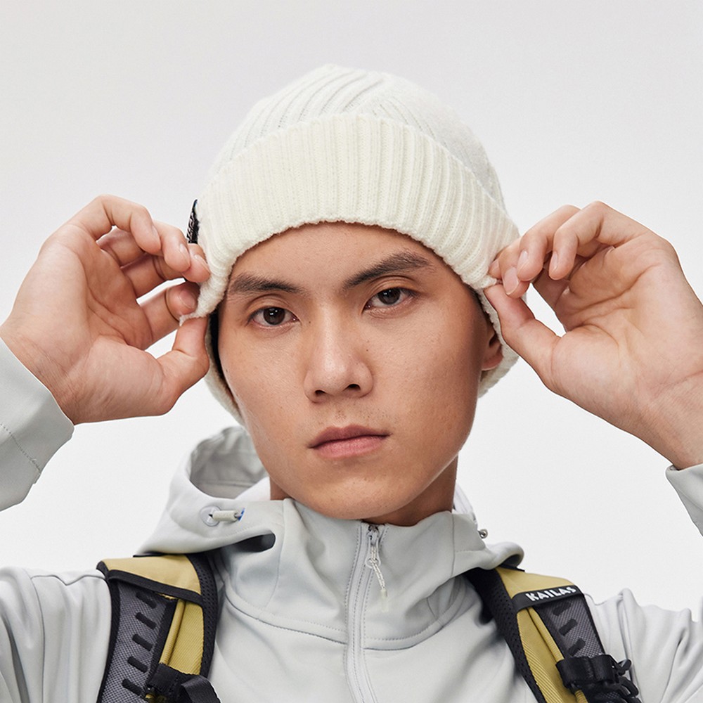 Caciula Kailas Ribbed Beanie Hat One size Alb photo 5