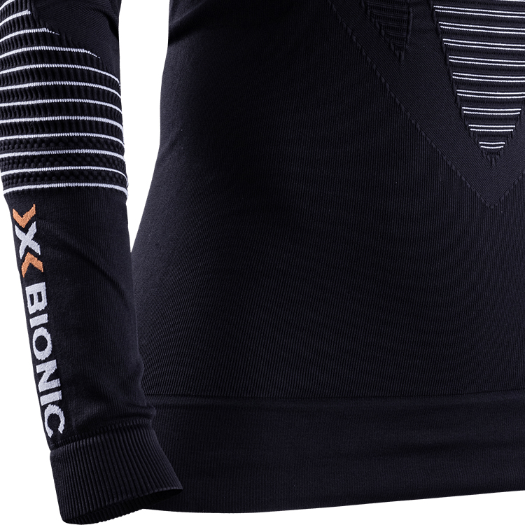 Tricou termica cu maneca lunga X-Bionic ENERGIZER 4.0 LG SL L Negru-alb Femei photo 2