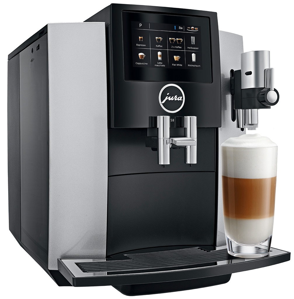 Aparat de cafea Espresso JURA S8 Moonlight Silver,15202 / 15 bar / Espresso photo 2
