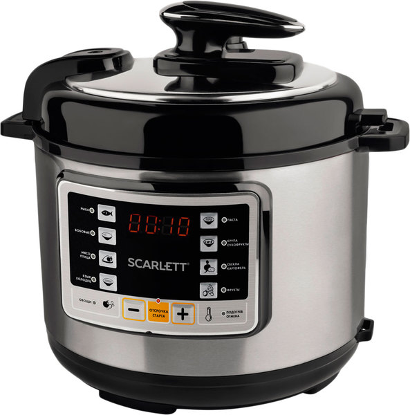 Multifierbator Scarlett SC-MC410P02 / / 900 / 11 programe / Argintiu cu negru photo 1 Multifierbator Scarlett SC-MC410P02 / / 900 / 11 programe / Argintiu cu negru photo 1