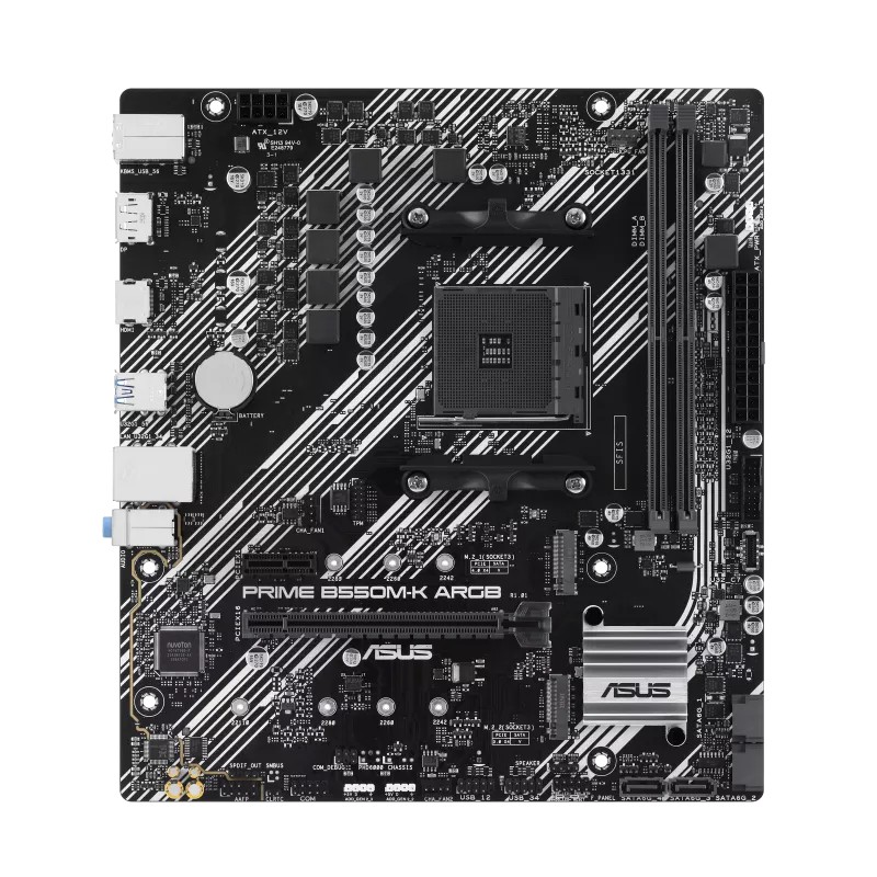 Placa de baza ASUS PRIME B550M-K ARGB / AM4 / B550 / DDR4 / mATX photo 2