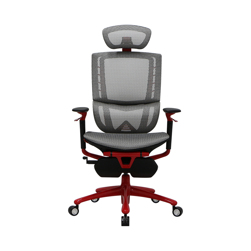 Fotoliu Gaming 1STPLAYER ERGO PLAY/ 160kg/  3D armrest/ White&Red photo 1