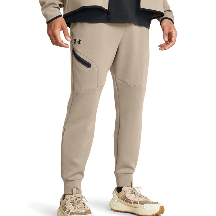 Брюки Under Armour UA Unstoppable Flc Joggers L Бежевый Мужской photo 3