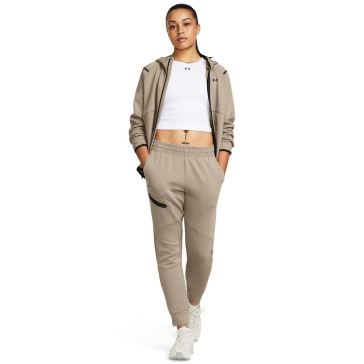 Брюки Under Armour Unstoppable Flc Jogger L Бежевый Женский photo 3