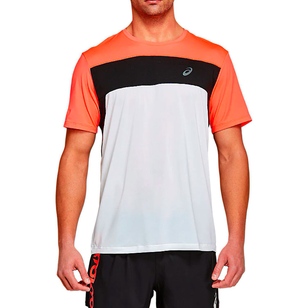 Tricou bărbătesc Asics RACE SS TOP 2XL Oranj-alb photo 2