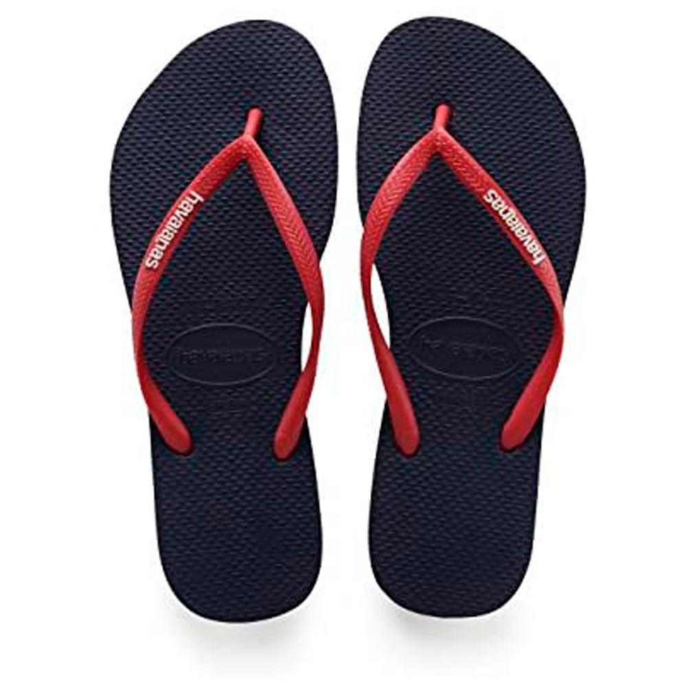Slapi Havaianas SLIM LOGO pt Femei / 35/36 / Albastru-rosu photo 2