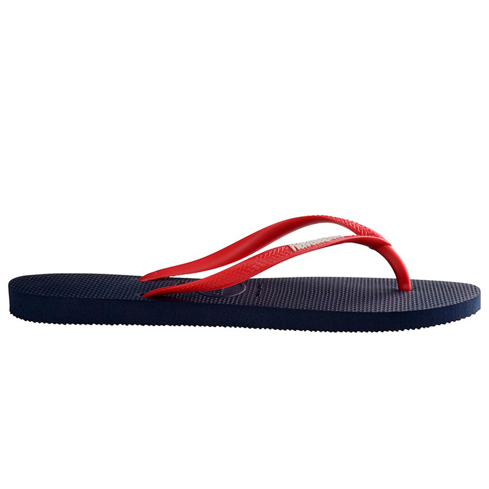 Slapi Havaianas SLIM LOGO pt Femei / 35/36 / Albastru-rosu photo 5