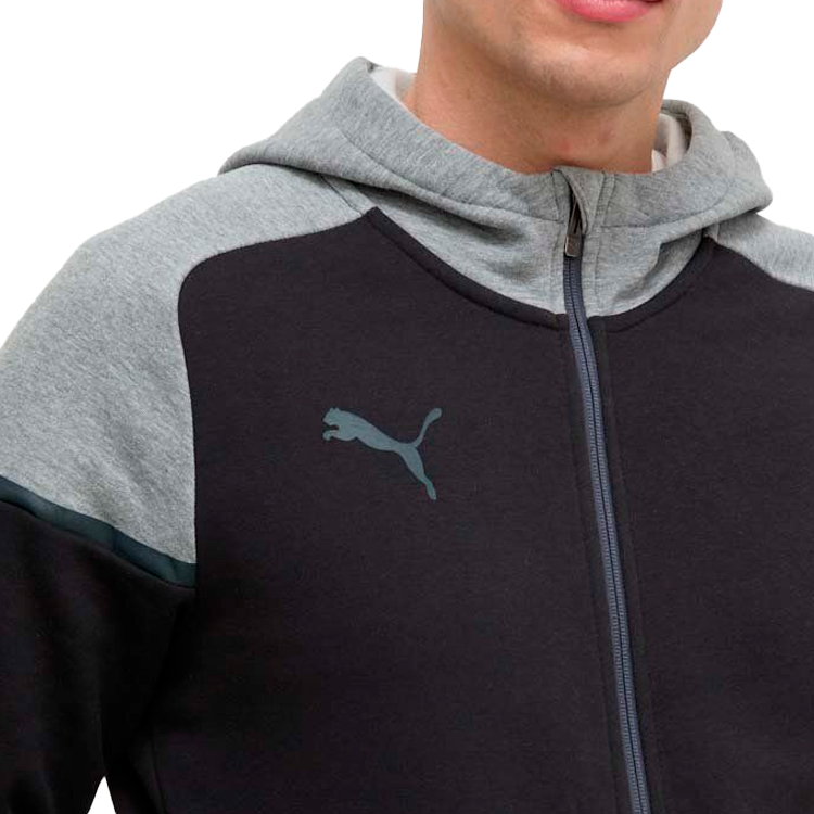 Hanorac pt bărbați Puma Hooded Jkt S Negru photo 4