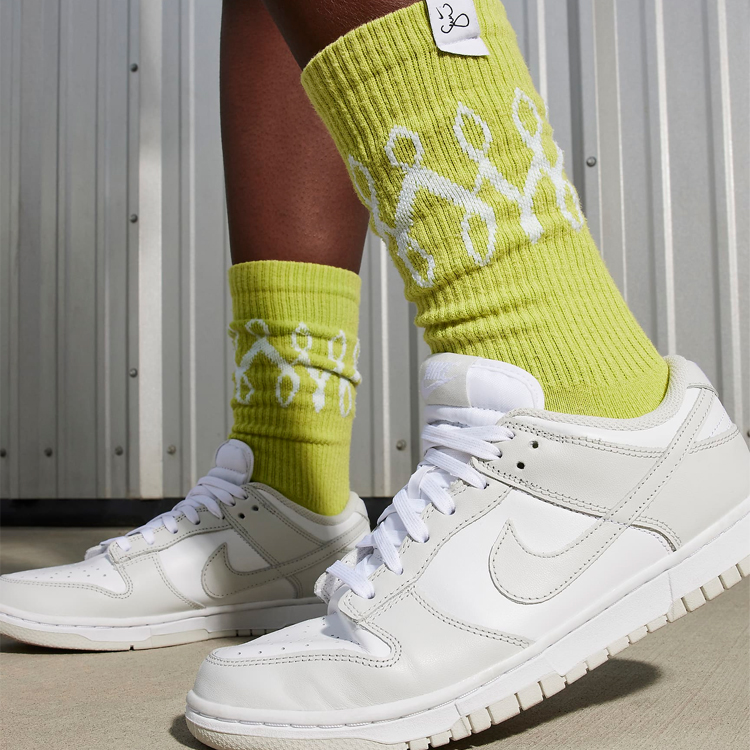 Кроссовки Nike W DUNK LOW / Женский / 37.5 / Белый/Серый photo 5