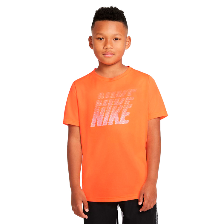 Tricou Nike B NK DF BREATHE GFX SS TOP / Barbati / L / Portocaliu photo 2