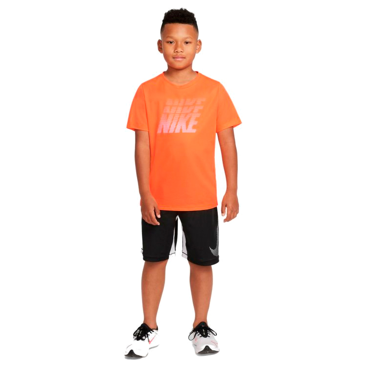 Tricou Nike B NK DF BREATHE GFX SS TOP / Barbati / L / Portocaliu photo 3