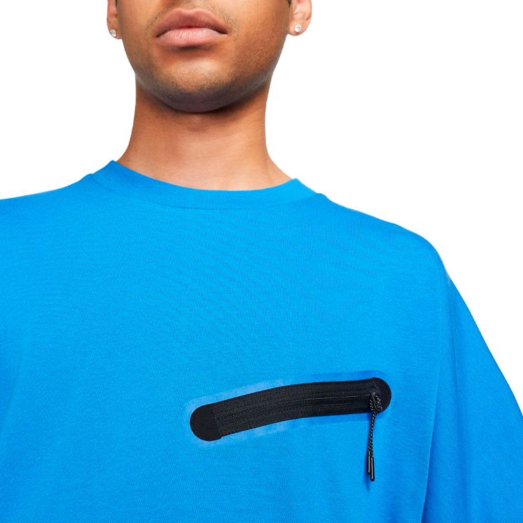 Tricou bărbătesc Nike M NSW DF TE SS TOP L Albastru photo 2