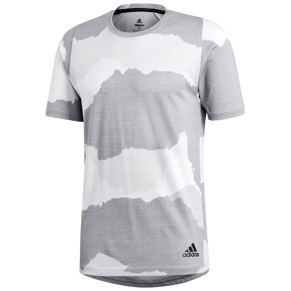 Tricou bărbătesc Adidas FL_TEC GF CAM S Alb-gri photo 1